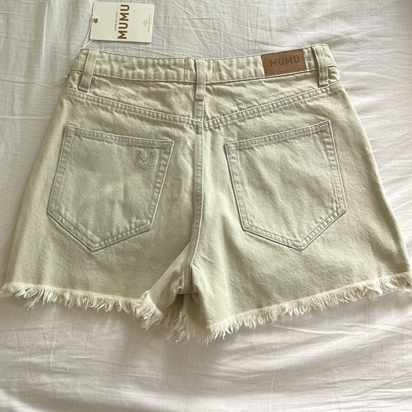 Show Me Your MuMu light wash Denim Skort Size Small - Picture 2 of 5